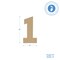 Wooden Number 1, 12 inch or 8 inch, Unfinished Large Wood Numbers for Crafts | Woodpeckers